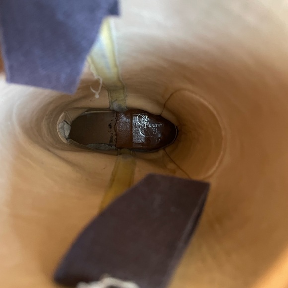 Women's Tan Leather Boots - Picture 8 of 8